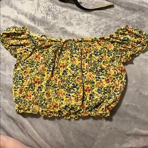 Floral crop top